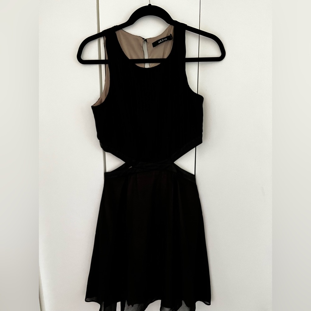 Ark & Co Black Cut Out Dress